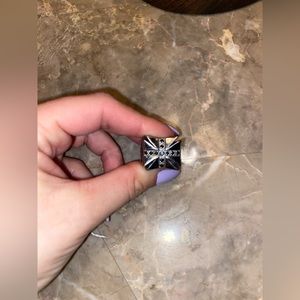 Men’s black onyx ring